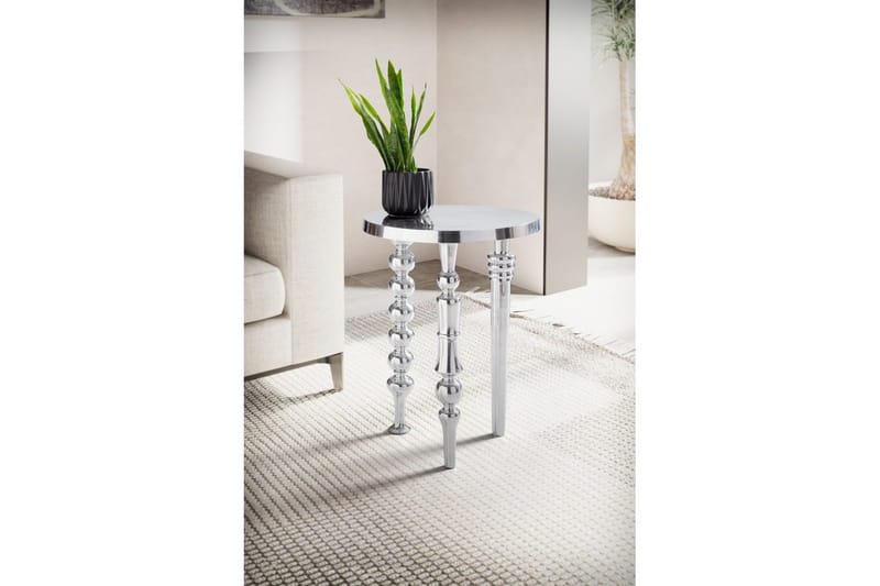 Sido bord Wohnling Metall Rund 44 cm med 3 Olika Ben Modern - Möbler - Vardagsrum - Soffbord & vardagsrumsbord - Brickbord