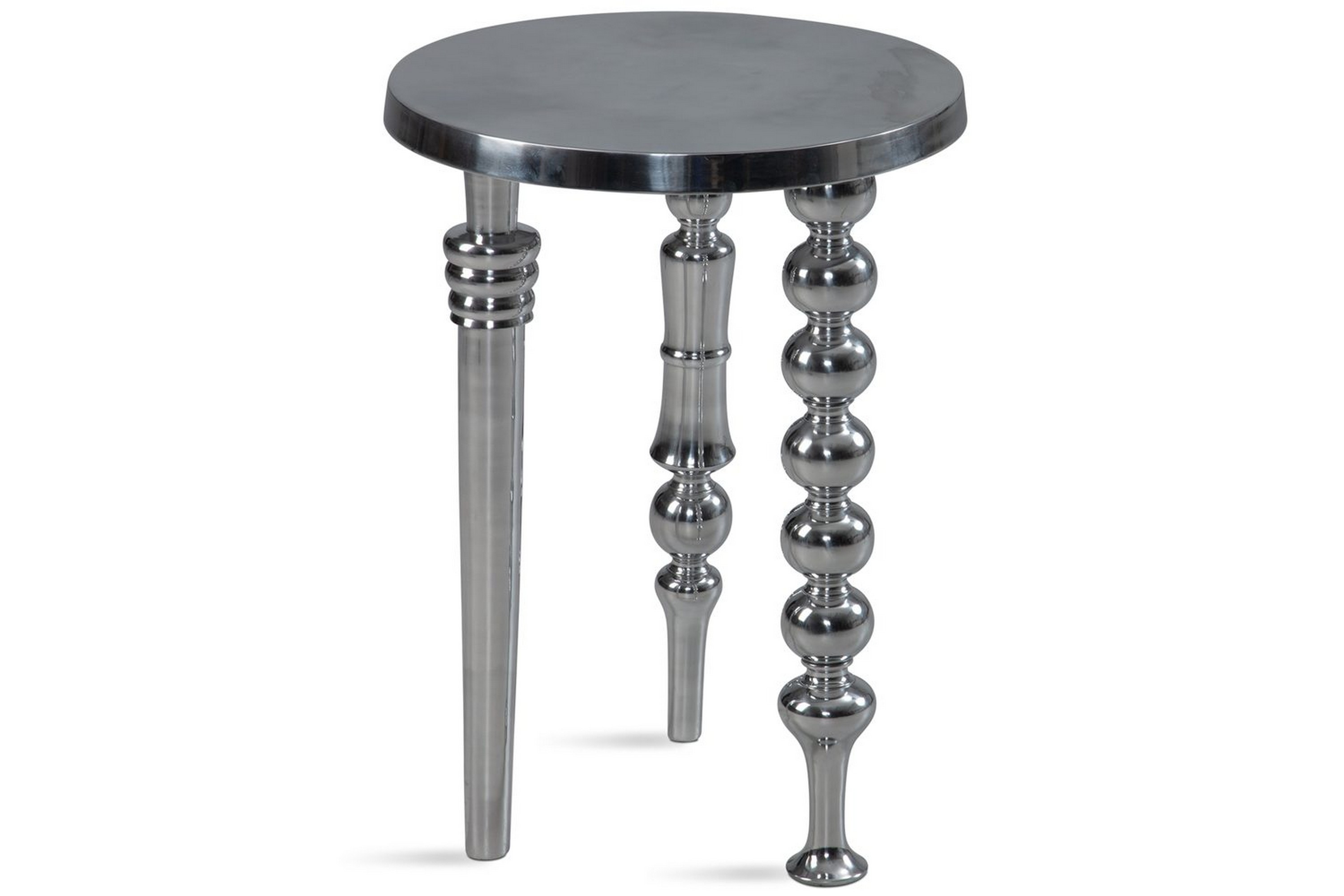 sido bord wohnling metall rund 44 cm med 3 olika ben modern -