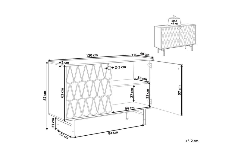 Sidobord Adante - Möbler - Vardagsrum - Soffbord & vardagsrumsbord - Brickbord