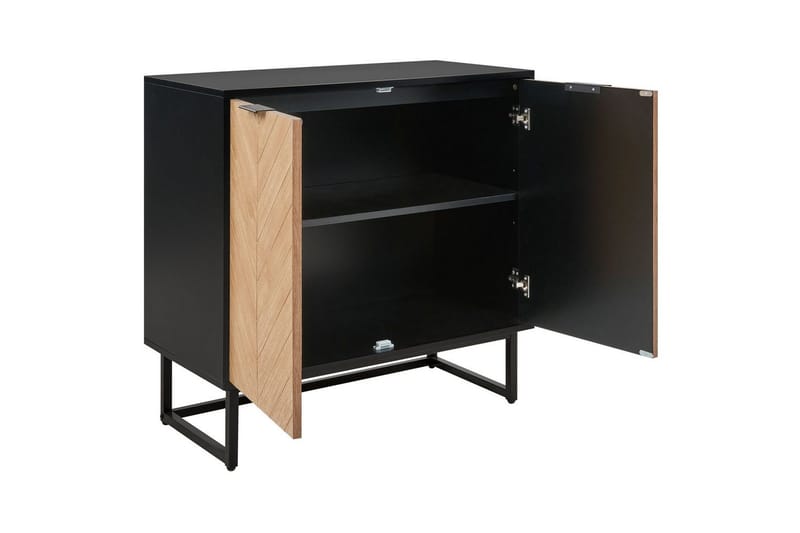 Sidobord Alaska Svart, ljust trä - Svart, ljust trä - Möbler - Vardagsrum - Soffbord & vardagsrumsbord - Brickbord