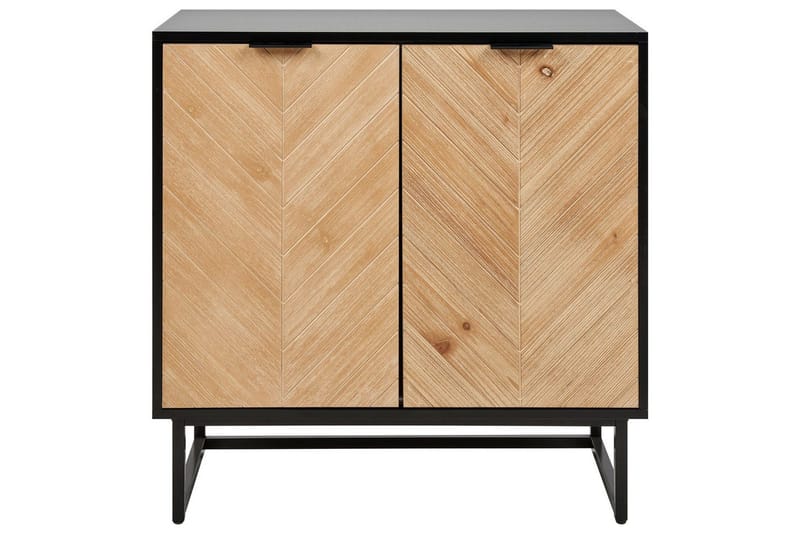 Sidobord Alaska Svart, ljust trä - Svart, ljust trä - Möbler - Vardagsrum - Soffbord & vardagsrumsbord - Brickbord