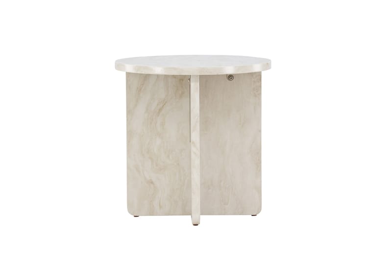Ålesund Travertin Sidobord 50 cm - Beige - Möbler - Vardagsrum - Soffbord & vardagsrumsbord - Sidobord & lampbord