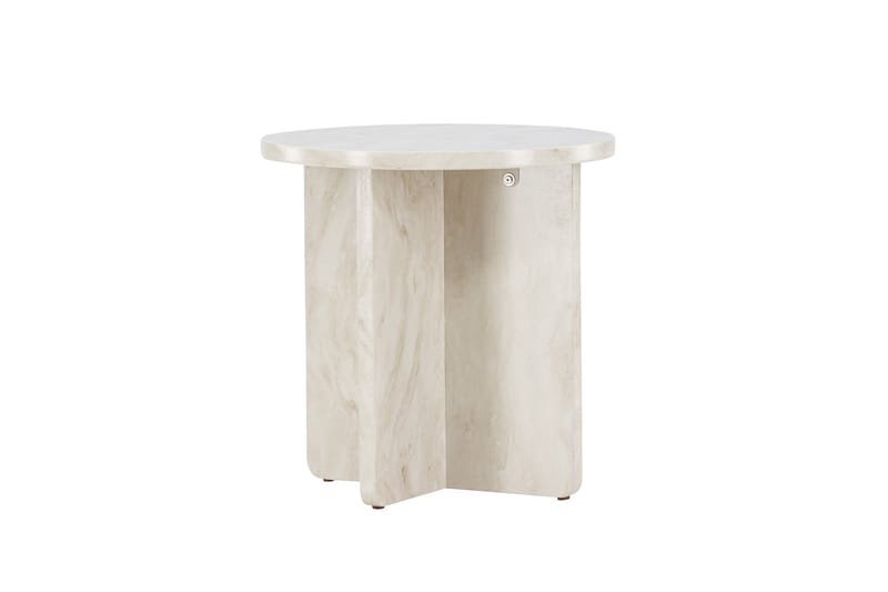 Ålesund Travertin Sidobord 50 cm - Beige - Möbler - Vardagsrum - Soffbord & vardagsrumsbord - Sidobord & lampbord