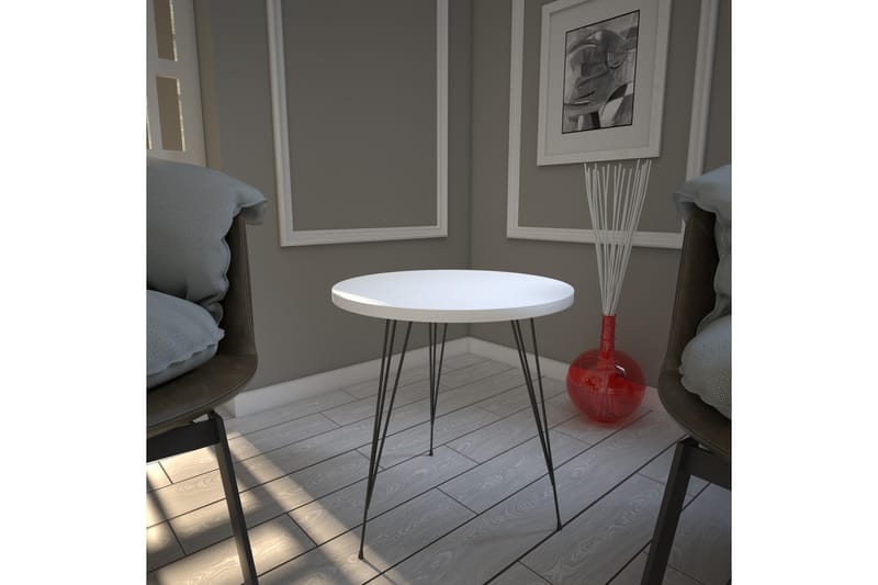 ALSBO Sidobord 40 cm Vit - Möbler - Vardagsrum - Soffbord & vardagsrumsbord - Sidobord & lampbord