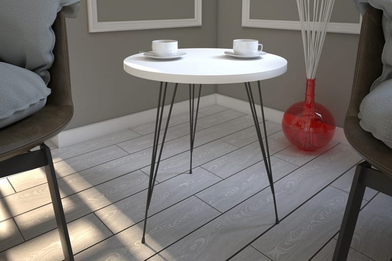 ALSBO Sidobord 40 cm Vit - Möbler - Vardagsrum - Soffbord & vardagsrumsbord - Sidobord & lampbord