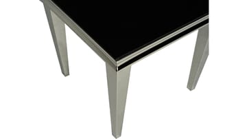 Sidobord Andvik 60x60x57 cm - Svart glas - Möbler - Vardagsrum - Soffbord & vardagsrumsbord - Brickbord