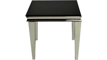 Sidobord Andvik 60x60x57 cm - Svart glas - Möbler - Vardagsrum - Soffbord & vardagsrumsbord - Brickbord