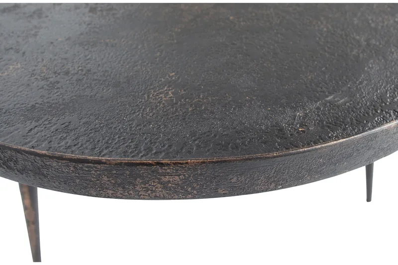 Arnould Sidobord 76 cm Runt - Guld - Möbler - Vardagsrum - Soffbord & vardagsrumsbord - Sidobord & lampbord