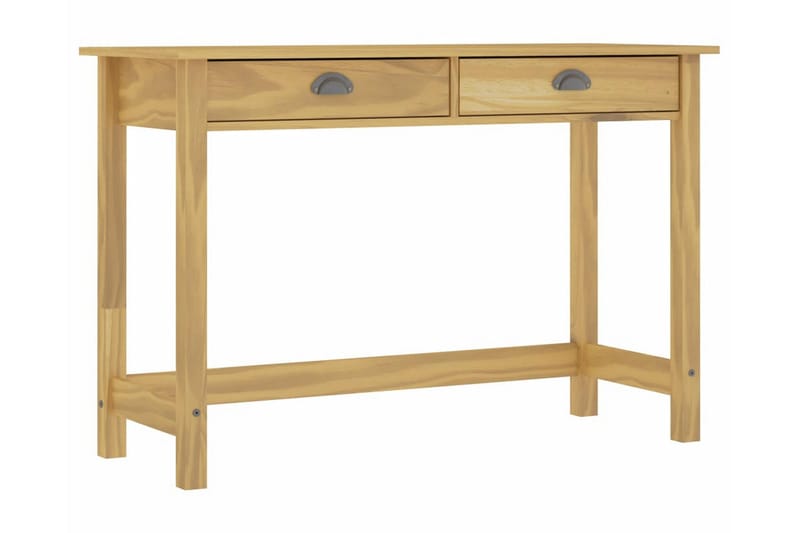 Avlastningsbord Hill Range med 2 lådor 110x45x74 cm furu - Brun - Möbler - Vardagsrum - Soffbord & vardagsrumsbord - Sidobord & lampbord
