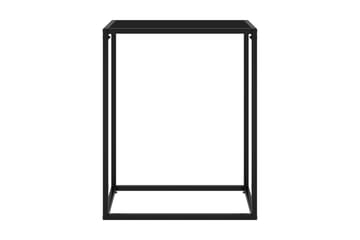 Avlastningsbord svart 60x35x75 cm härdat glas