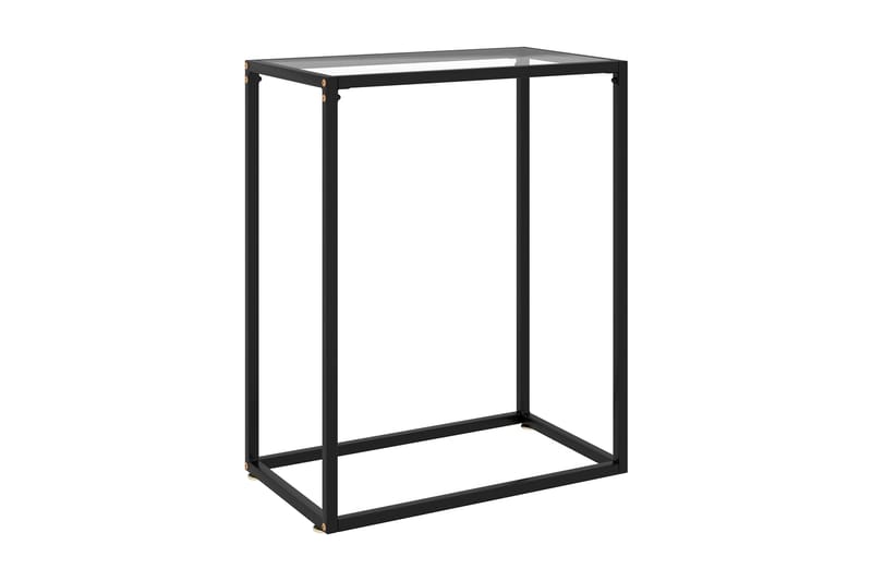 Avlastningsbord transparent 60x35x75 cm härdat glas - Transparent - Möbler - Vardagsrum - Soffbord & vardagsrumsbord - Sidobord & lampbord