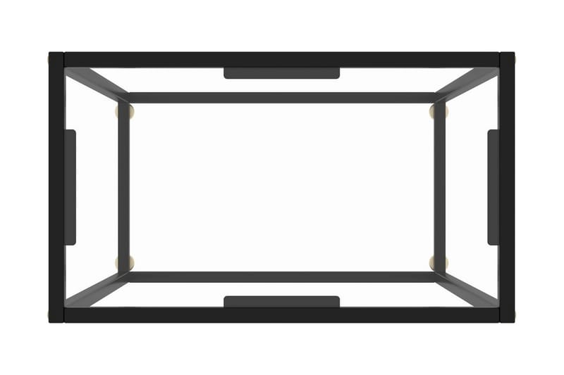 Avlastningsbord transparent 60x35x75 cm härdat glas - Transparent - Möbler - Vardagsrum - Soffbord & vardagsrumsbord - Sidobord & lampbord