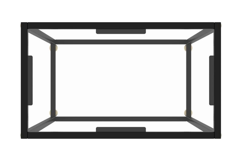 Avlastningsbord transparent 60x35x75 cm härdat glas - Transparent - Brickbord - Bord - Sidobord & lampbord