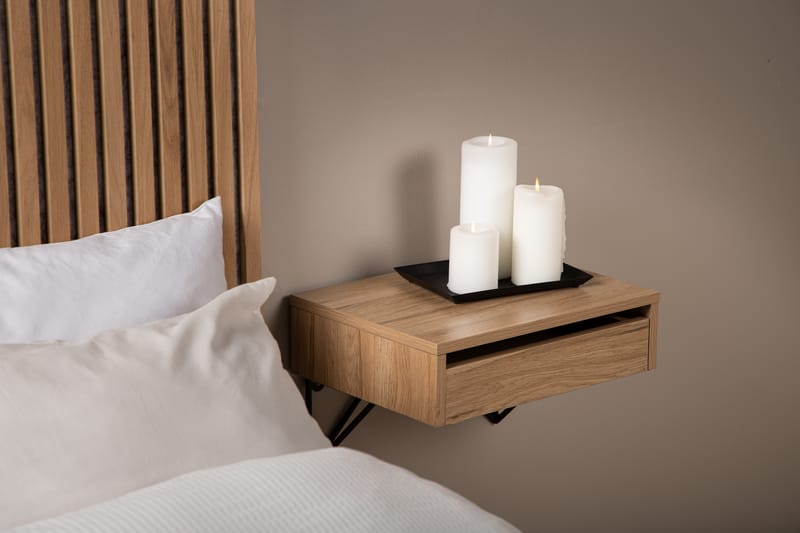 BARCI Sidobord 41 cm Ek - Möbler - Vardagsrum - Soffbord & vardagsrumsbord - Sidobord & lampbord