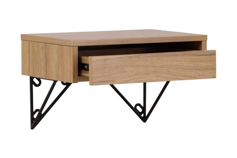 BARCI Sidobord 41 cm Ek - Möbler - Vardagsrum - Soffbord & vardagsrumsbord - Sidobord & lampbord