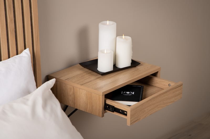 BARCI Sidobord 41 cm Ek - Möbler - Vardagsrum - Soffbord & vardagsrumsbord - Sidobord & lampbord