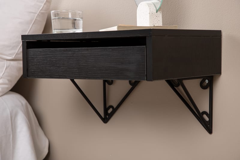 BARCI Sidobord 41 cm Svart - Möbler - Vardagsrum - Soffbord & vardagsrumsbord - Sidobord & lampbord