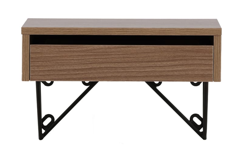 BARCI Sidobord 41 cm Valnöt - Möbler - Vardagsrum - Soffbord & vardagsrumsbord - Sidobord & lampbord