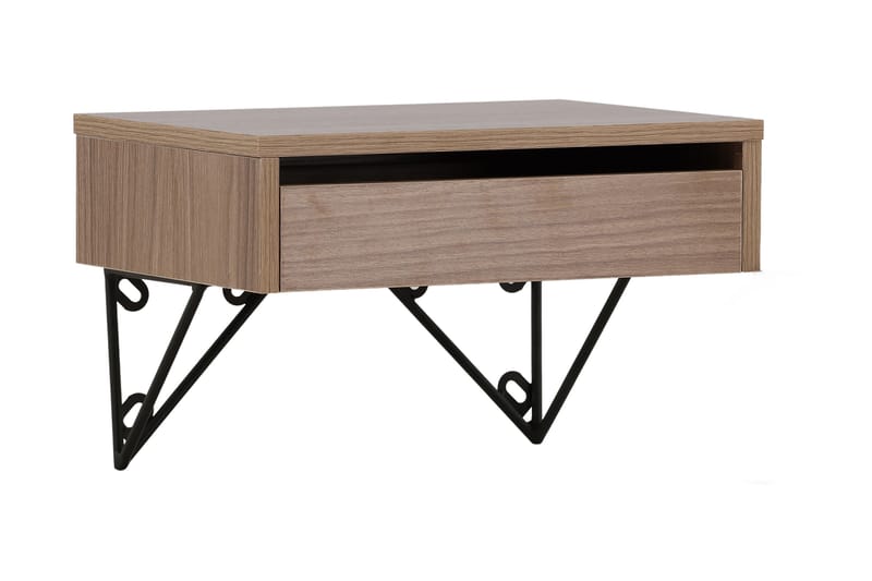 BARCI Sidobord 41 cm Valnöt - Möbler - Vardagsrum - Soffbord & vardagsrumsbord - Sidobord & lampbord
