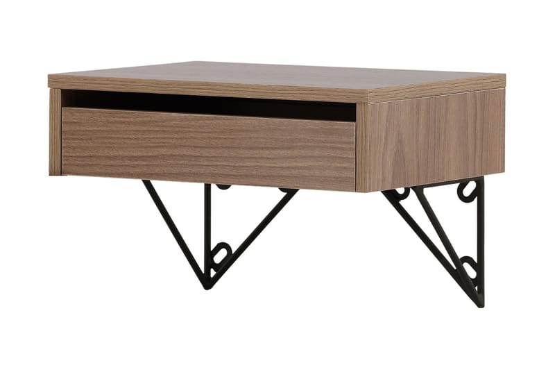 BARCI Sidobord 41 cm Valnöt - Möbler - Vardagsrum - Soffbord & vardagsrumsbord - Sidobord & lampbord
