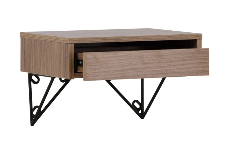 BARCI Sidobord 41 cm Valnöt - Möbler - Vardagsrum - Soffbord & vardagsrumsbord - Sidobord & lampbord
