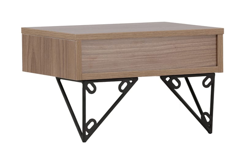 BARCI Sidobord 41 cm Valnöt - Möbler - Vardagsrum - Soffbord & vardagsrumsbord - Sidobord & lampbord