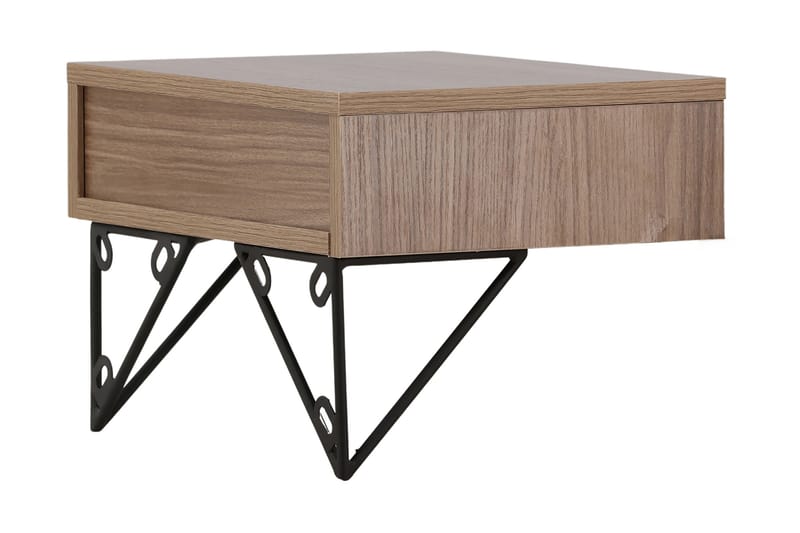 BARCI Sidobord 41 cm Valnöt - Möbler - Vardagsrum - Soffbord & vardagsrumsbord - Sidobord & lampbord