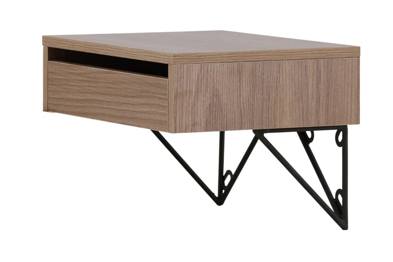 BARCI Sidobord 41 cm Valnöt - Möbler - Vardagsrum - Soffbord & vardagsrumsbord - Sidobord & lampbord