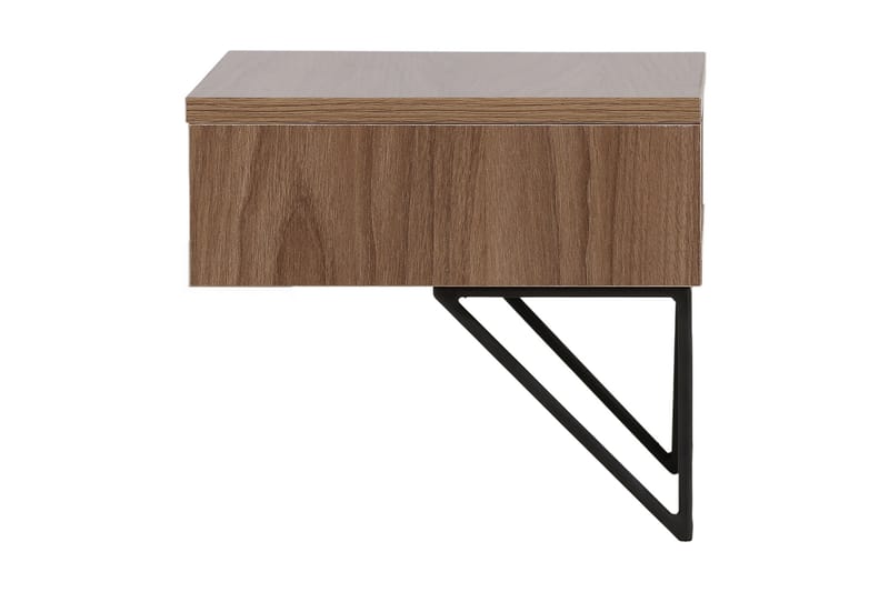 BARCI Sidobord 41 cm Valnöt - Möbler - Vardagsrum - Soffbord & vardagsrumsbord - Sidobord & lampbord