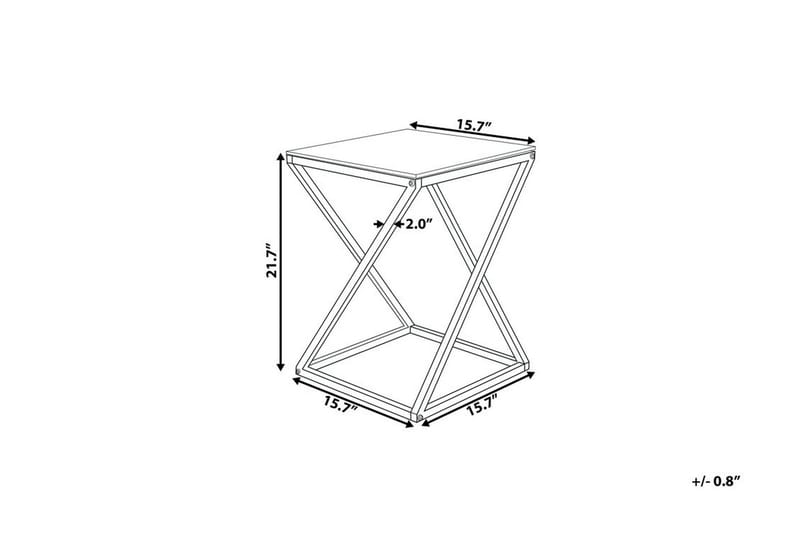Beverly Sidobord 40 cm - Silver - Möbler - Vardagsrum - Soffbord & vardagsrumsbord - Sidobord & lampbord