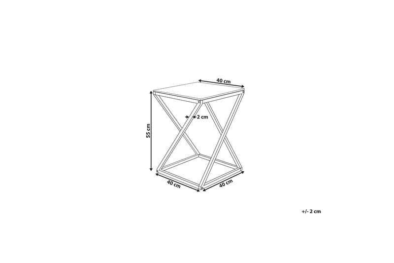 Beverly Sidobord 40 cm - Silver - Möbler - Vardagsrum - Soffbord & vardagsrumsbord - Sidobord & lampbord