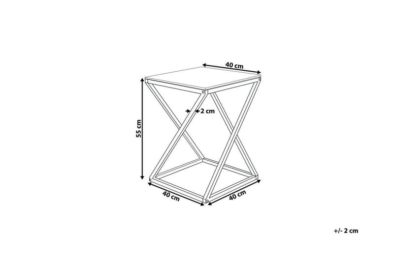 Beverly Sidobord 40 cm - Silver - Möbler - Vardagsrum - Soffbord & vardagsrumsbord - Sidobord & lampbord