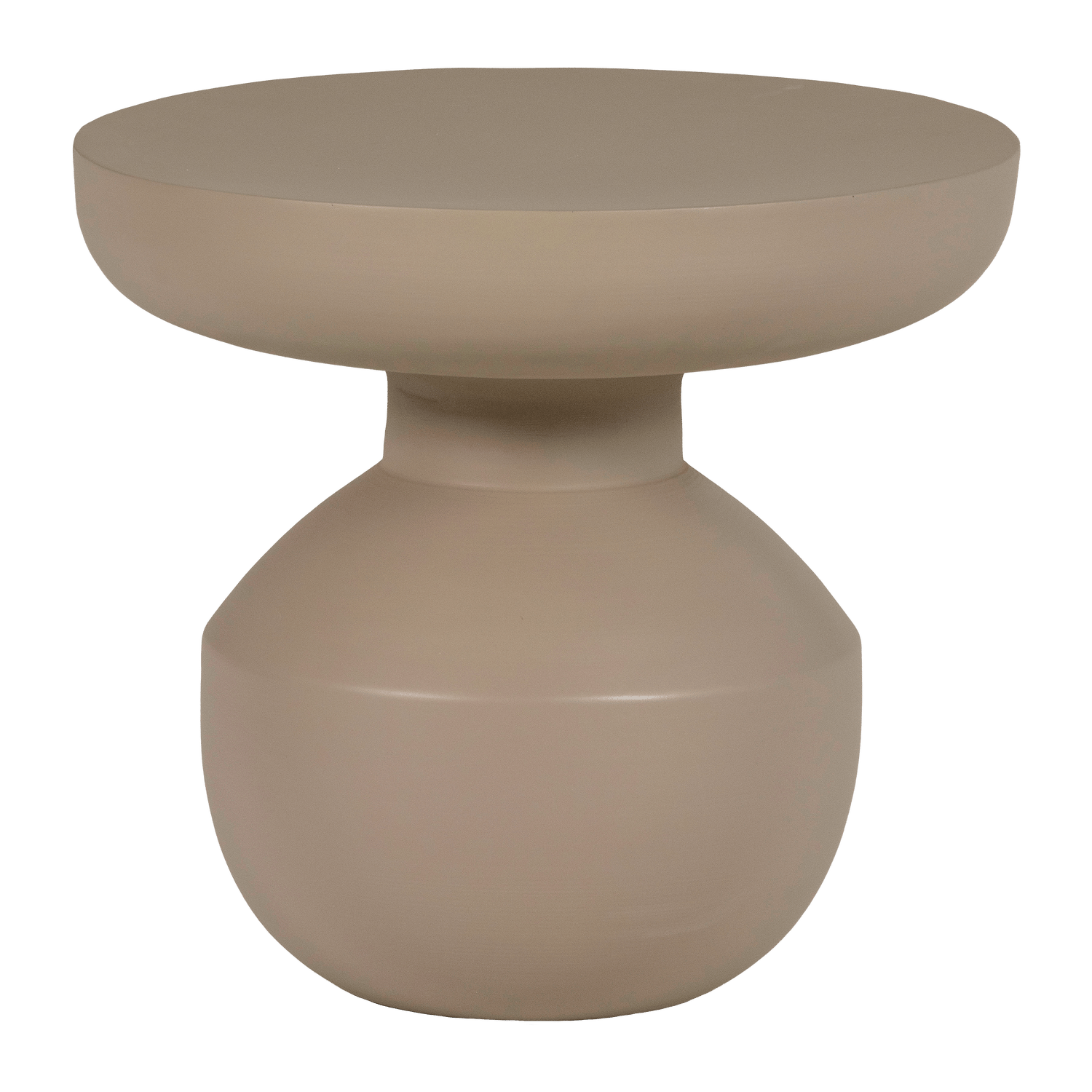 sidobord bova 45 cm rund - brun