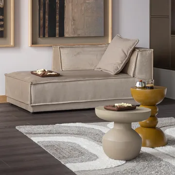 Sidobord Bova 45 cm Rund - Brun - Möbler - Vardagsrum - Soffbord & vardagsrumsbord - Brickbord