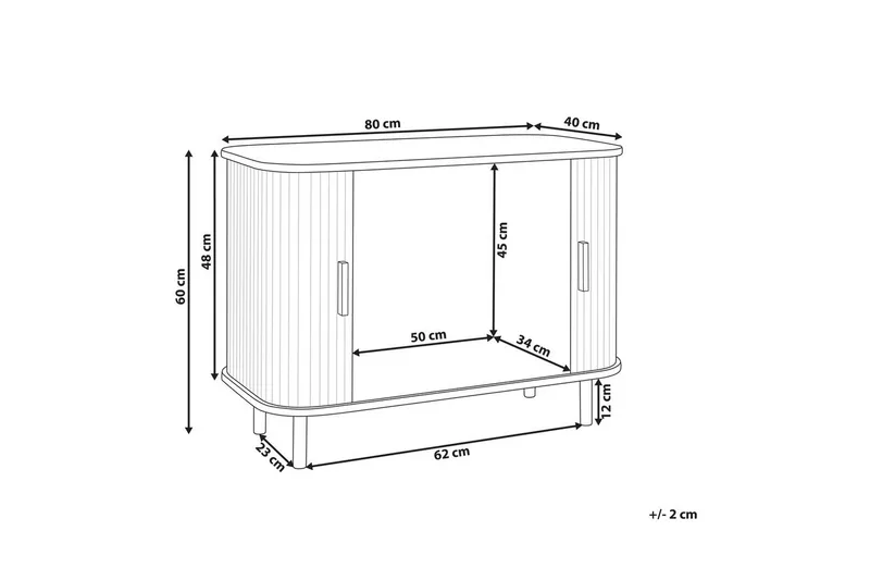 Sidobord Bradley - Möbler - Vardagsrum - Soffbord & vardagsrumsbord - Brickbord