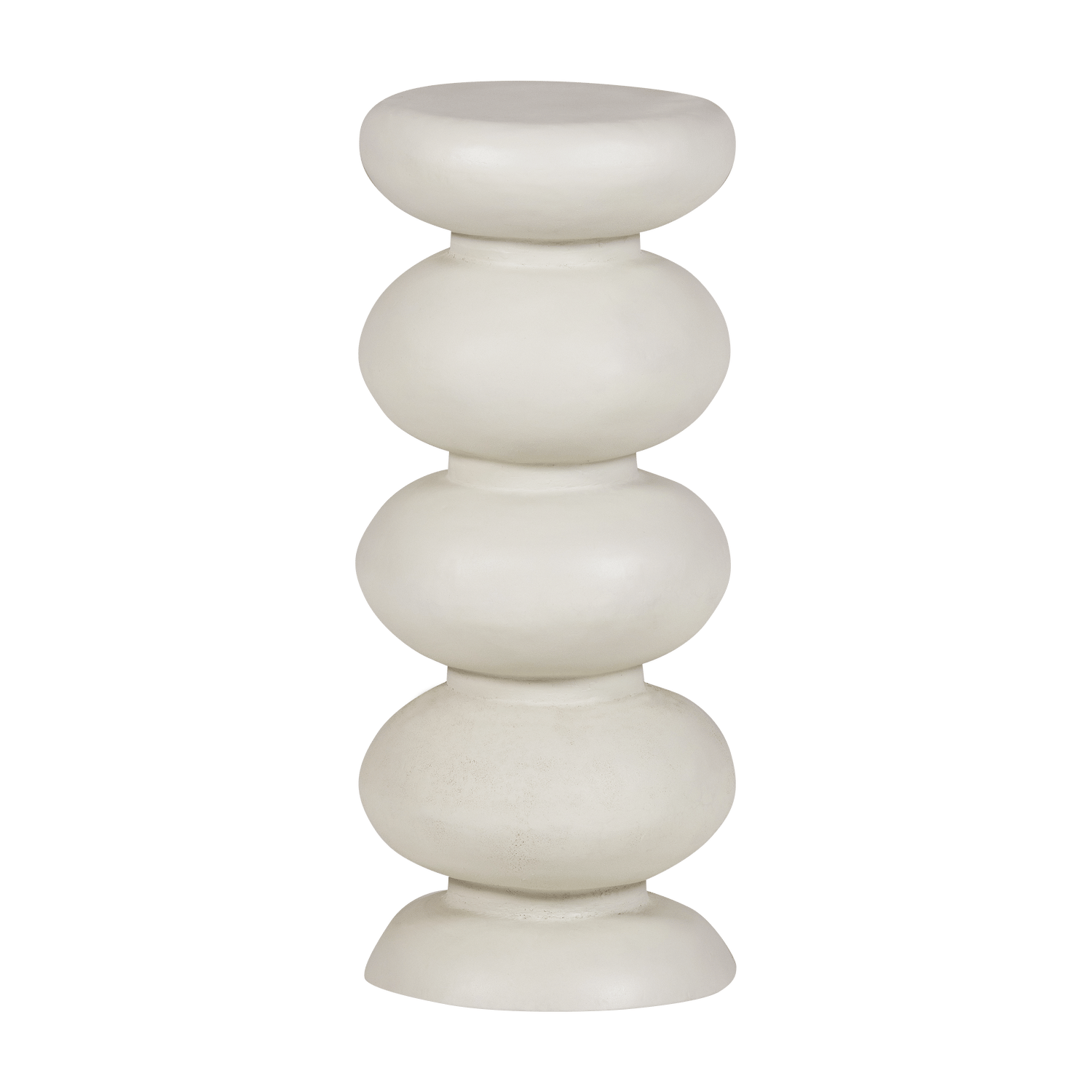 sidobord brilo 29 cm rund - kräm