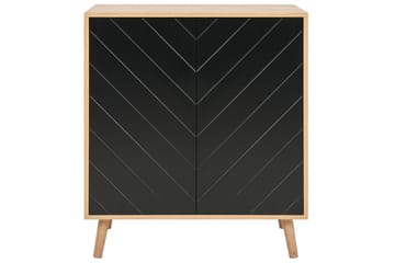 Sidobord Bristow Svart, ljust trä - Svart, ljust trä - Möbler - Vardagsrum - Soffbord & vardagsrumsbord - Brickbord