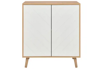 Sidobord Bristow Vit, ljust trä - Vit, ljust trä - Möbler - Vardagsrum - Soffbord & vardagsrumsbord - Brickbord