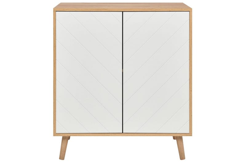 Sidobord Bristow Vit, ljust trä - Vit, ljust trä - Möbler - Vardagsrum - Soffbord & vardagsrumsbord - Brickbord