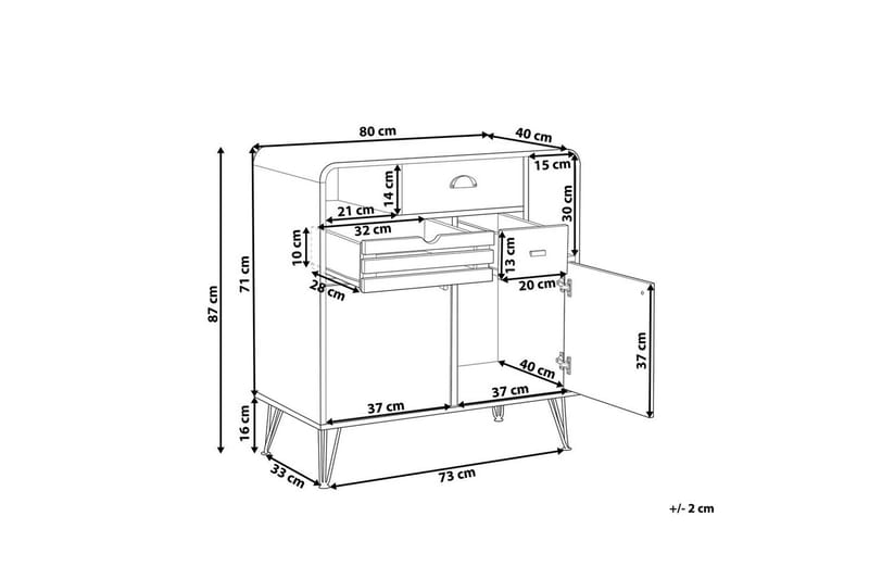Byrå Kyle - Möbler - Vardagsrum - Soffbord & vardagsrumsbord - Sidobord & lampbord - Piedestal & pelarbord