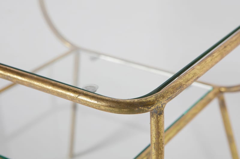 Callista Sidobord 47 cm - Antik Mässing/Glas - Möbler - Vardagsrum - Soffbord & vardagsrumsbord - Sidobord & lampbord