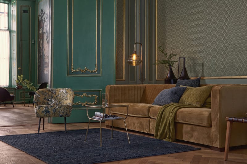 Callista Sidobord 47 cm - Antik Mässing/Glas - Möbler - Vardagsrum - Soffbord & vardagsrumsbord - Sidobord & lampbord