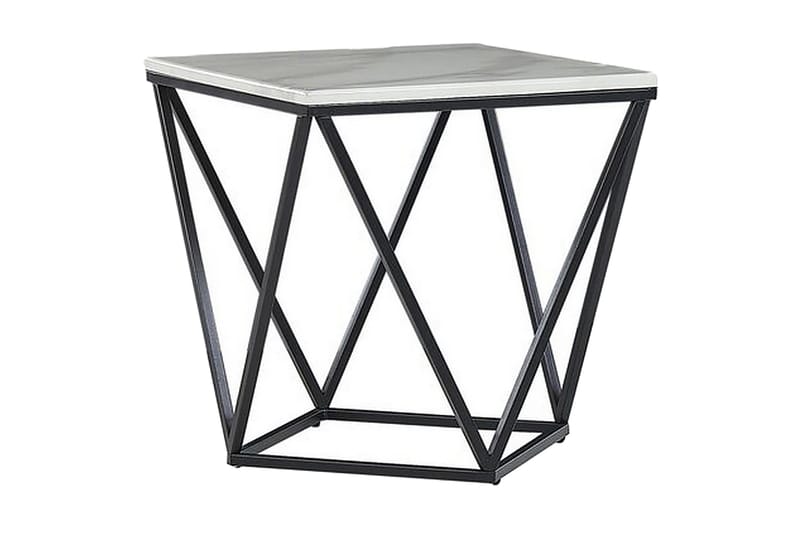 Charmlee Sidobord 50 cm, Vit/Svart