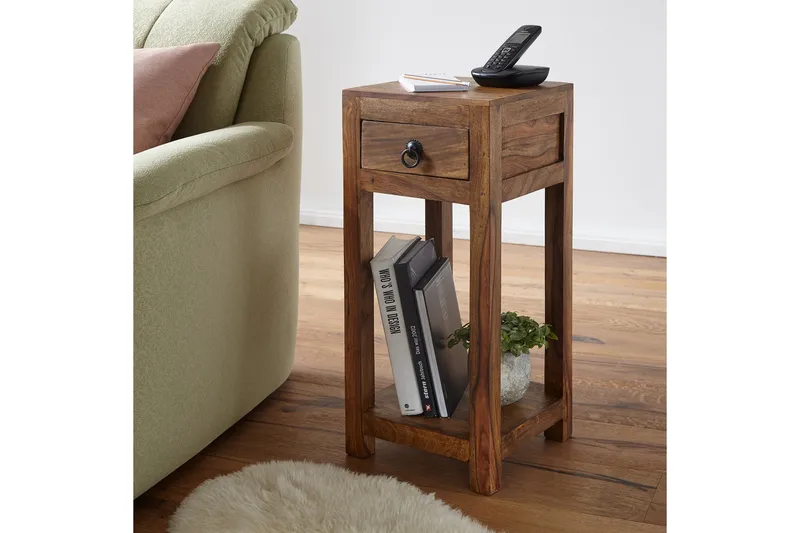 Charnetski Sidobord 30 cm - Trä/natur - Möbler - Vardagsrum - Soffbord & vardagsrumsbord - Sidobord & lampbord