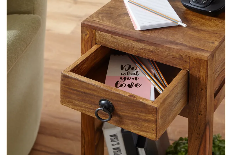 Charnetski Sidobord 30 cm - Trä/natur - Möbler - Vardagsrum - Soffbord & vardagsrumsbord - Sidobord & lampbord