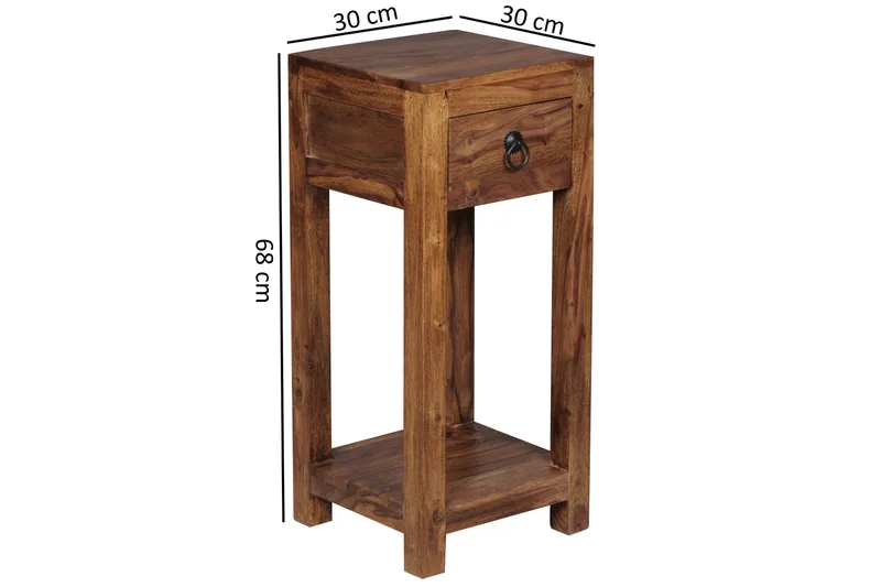 Charnetski Sidobord 30 cm - Trä/natur - Möbler - Vardagsrum - Soffbord & vardagsrumsbord - Sidobord & lampbord