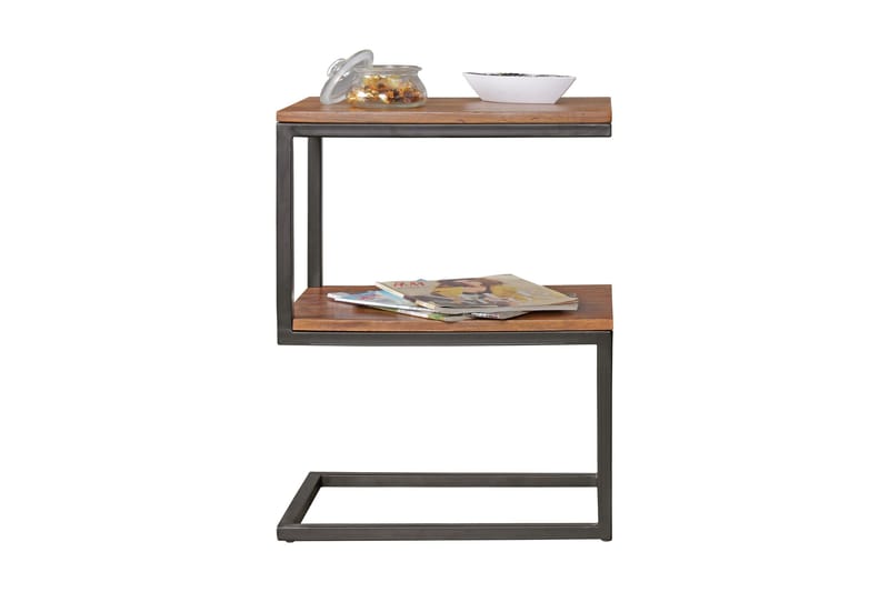 CHESMORE Sidobord 45 cm Brun - Möbler - Vardagsrum - Soffbord & vardagsrumsbord - Sidobord & lampbord