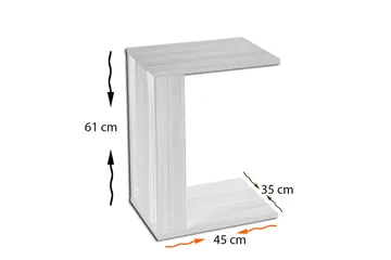 Comfortale Sidobord - Vit - Möbler - Vardagsrum - Soffbord & vardagsrumsbord - Sidobord & lampbord