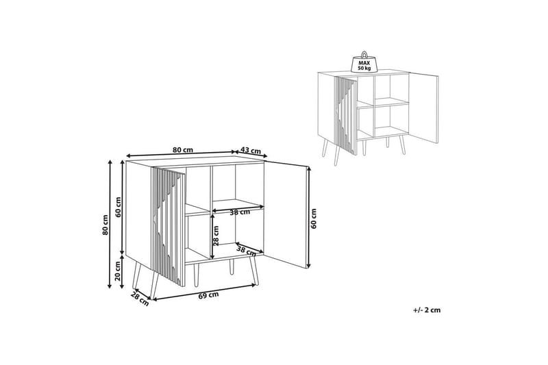 Sidobord Dalcross - Möbler - Vardagsrum - Soffbord & vardagsrumsbord - Brickbord