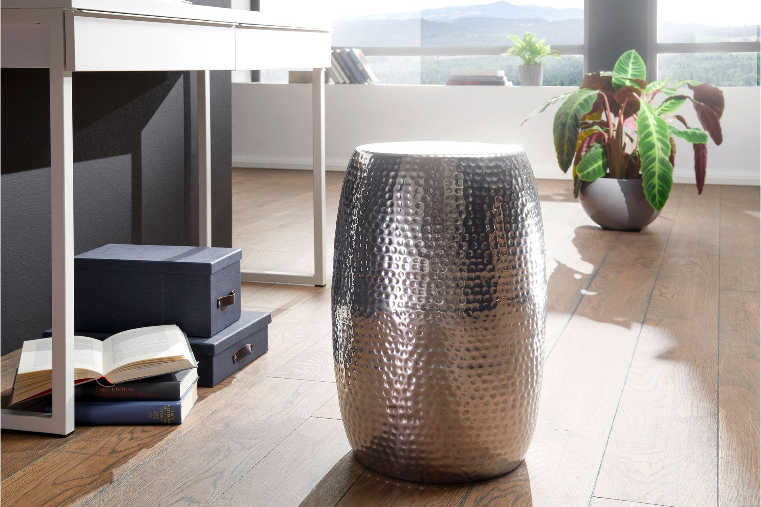 dathe sidobord 30 cm silver -